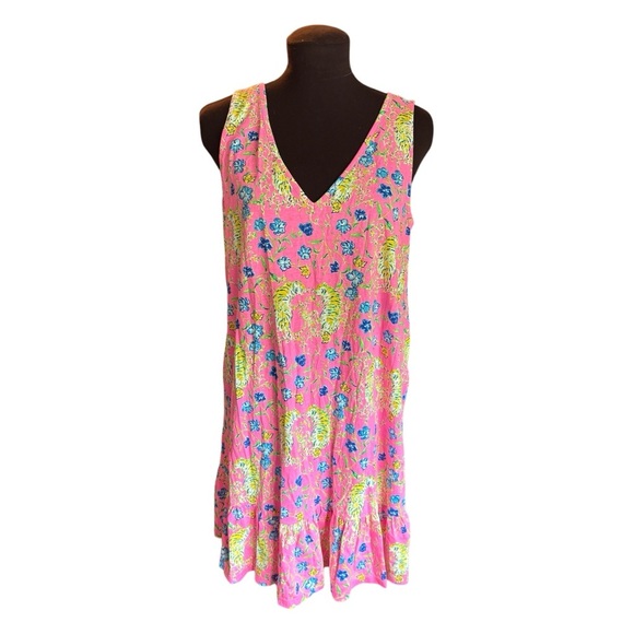 Lilly Pulitzer Dresses & Skirts - Lilly Pulitzer Camilla Dress Prosecco Pink Tigress Garden, Womens size Medium